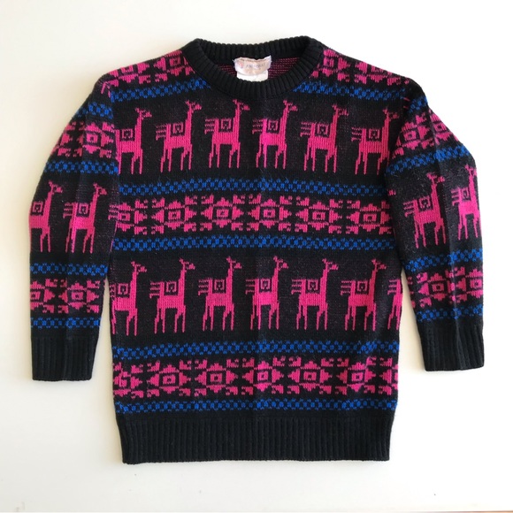 Knitcraft Canada Children's 90s Pullover Knit Sweater Vtg Pink Alpaca Pattern - Picture 1 of 6